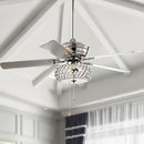 Jonathan Y Crista 52" 3-Light Metal/Wood LED Ceiling Fan