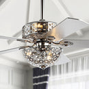 Jonathan Y Zara 52" Filigree 6-Light Metal/Wood LED Ceiling Fan