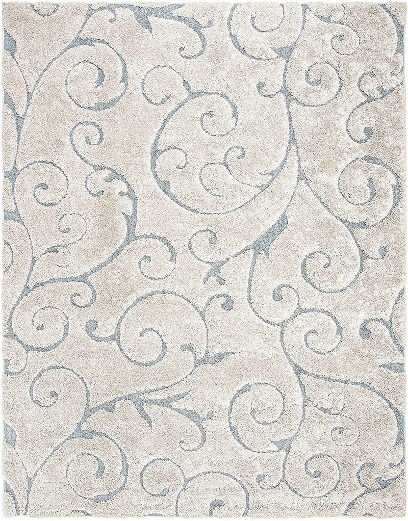 Safavieh Florida Shag Collection Scrolling Vine Graceful Swirl