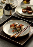 Arigatō Japanese Ceramic Dinner Plate