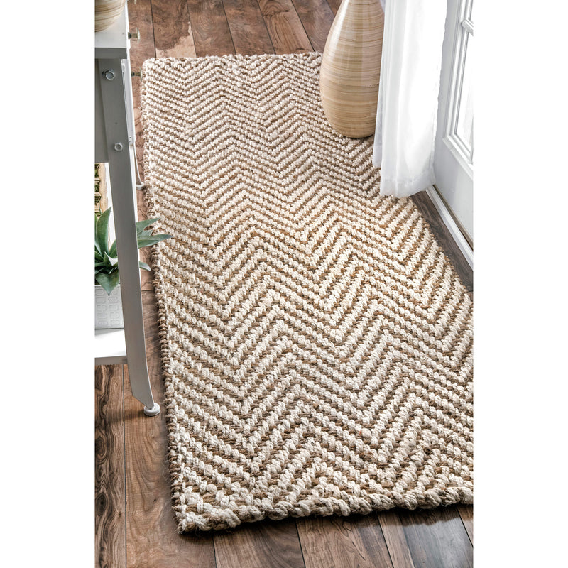 nuLOOM Vania Chevron Jute Area Rug