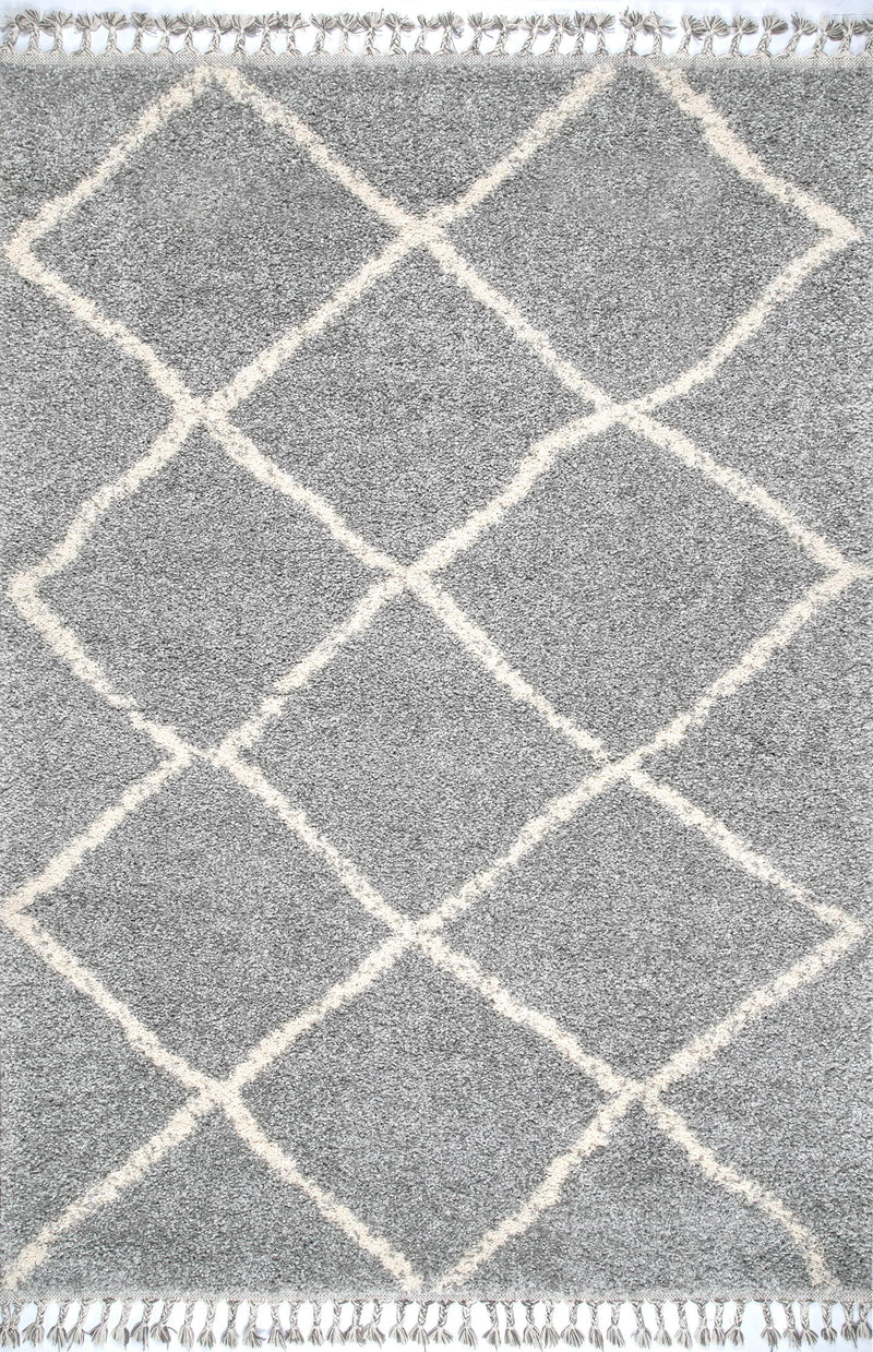 nuLOOM Jessie Moroccan Lattice Tassel Area Rug