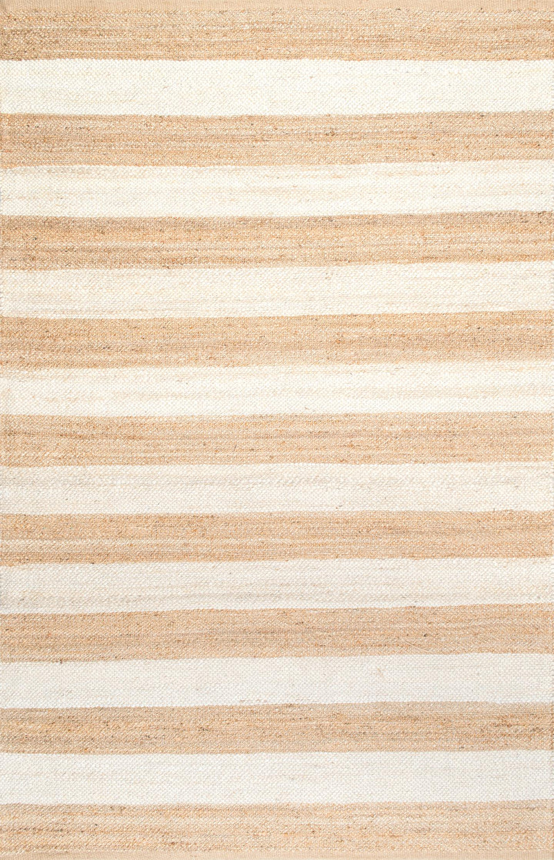 nuLOOM Flatweave Alisia Stripes Jute Area Rug