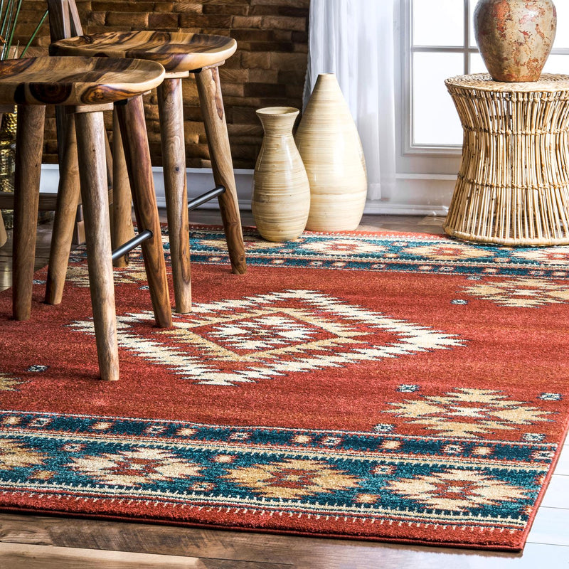 nuLOOM Tribal Diamond Margene Rug Area Rug