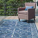 nuLOOM Machine Made Kathleen Outdoor Krem Area Rug
