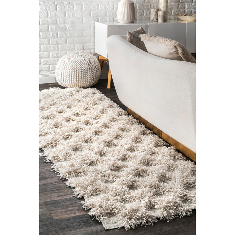 nuLOOM Francene Diamond Trellis Shaggy Area Rug