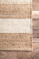 nuLOOM Flatweave Alisia Stripes Jute Area Rug