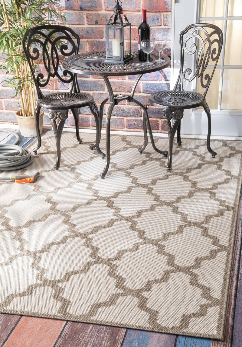 nuLOOM Machine Made Gina Outdoor Moroccan Trellis Area Rug