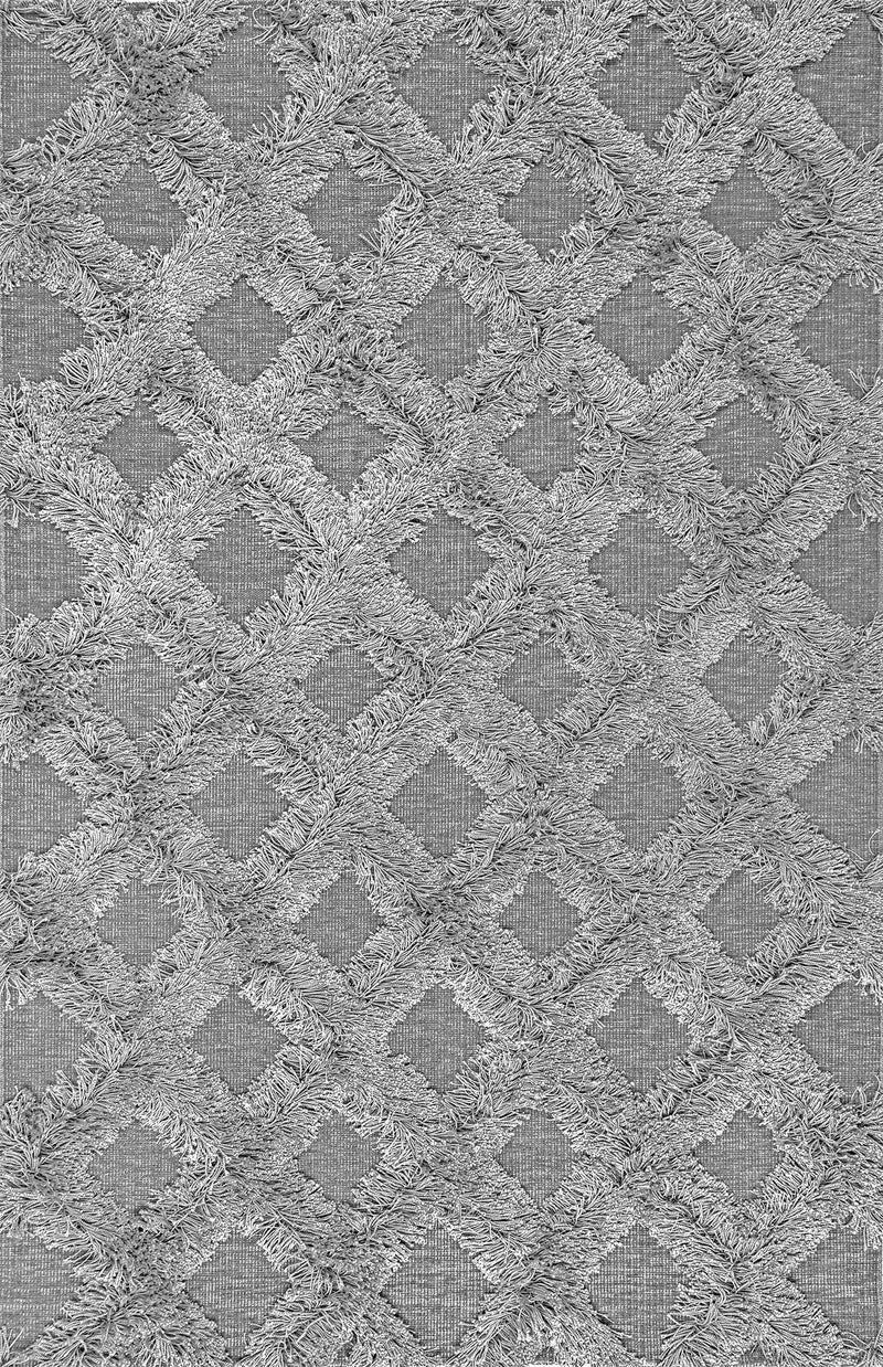 nuLOOM Francene Diamond Trellis Shaggy Area Rug