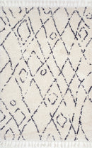 nuLOOM Nieves Moroccan Diamond Tassel Area Rug