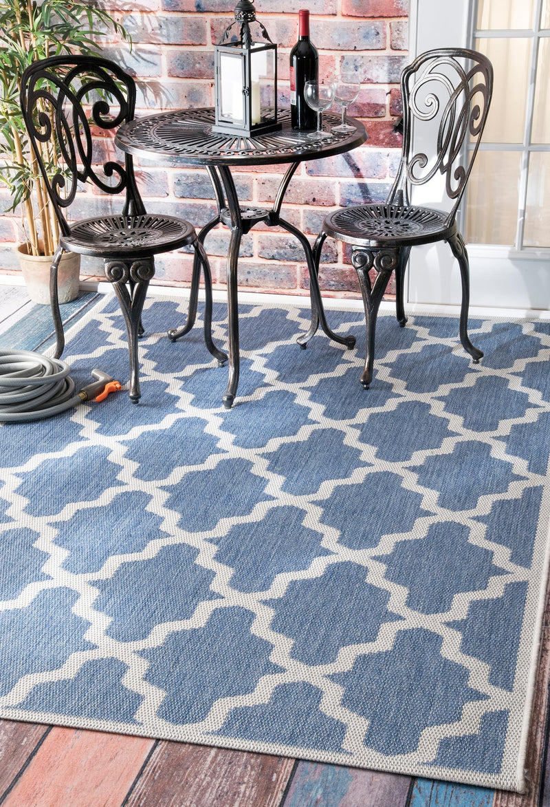 nuLOOM Machine Made Gina Outdoor Moroccan Trellis Area Rug