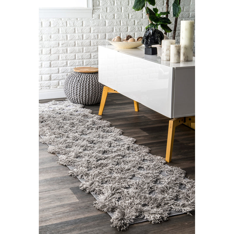 nuLOOM Francene Diamond Trellis Shaggy Area Rug