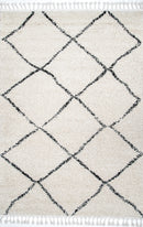 nuLOOM Jessie Moroccan Lattice Tassel Area Rug