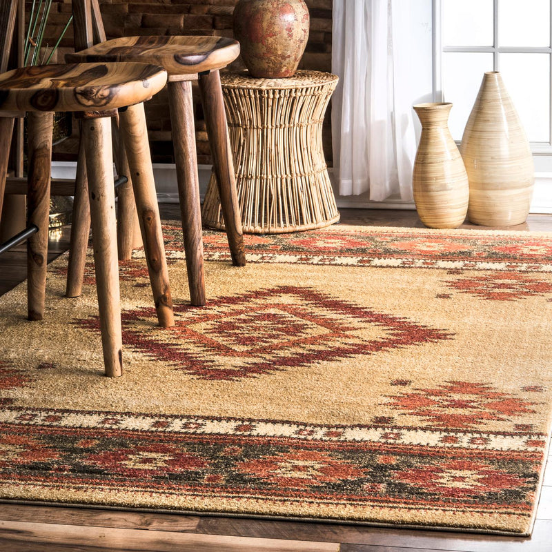 nuLOOM Tribal Diamond Margene Rug Area Rug