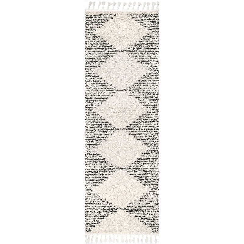 nuLOOM Bria Moroccan Diamond Tassel Area Rug