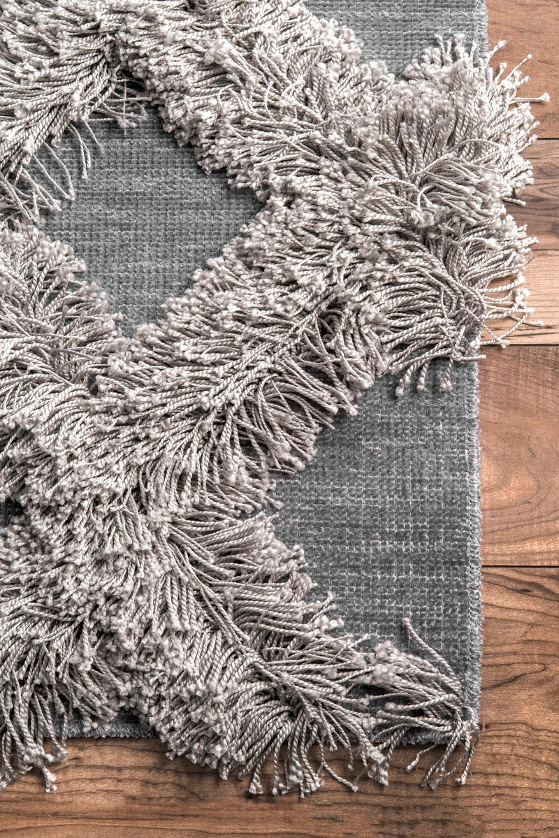 nuLOOM Francene Diamond Trellis Shaggy Area Rug