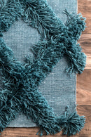 nuLOOM Francene Diamond Trellis Shaggy Area Rug