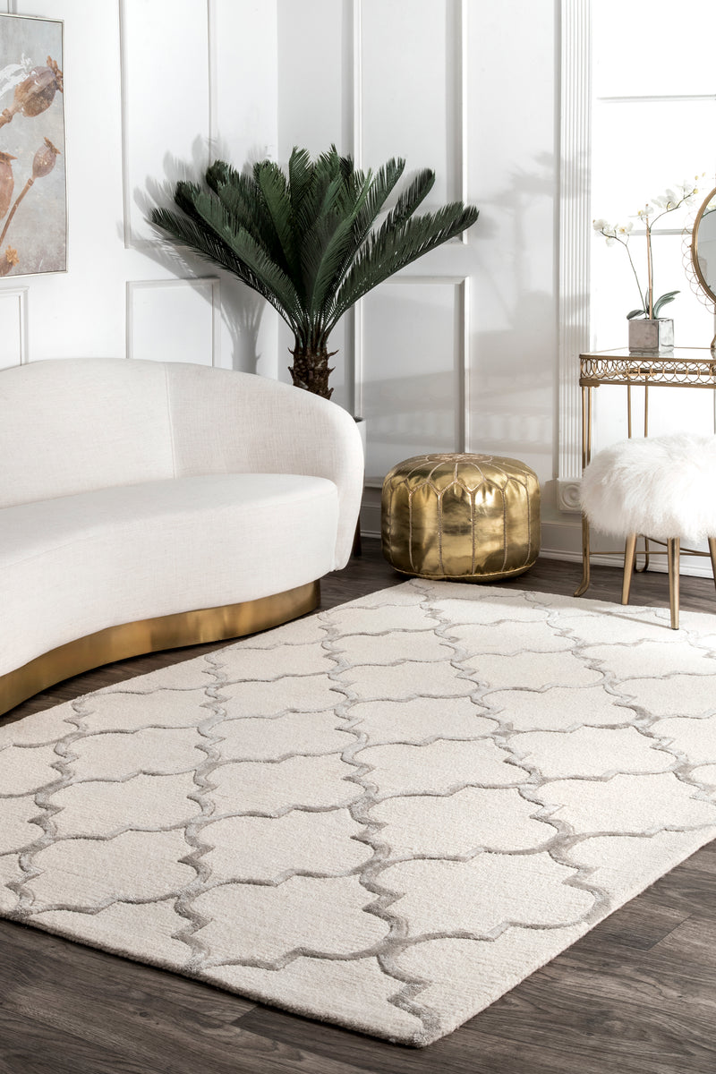 nuLOOM Hand Tufted Park Avenue Trellis Area Rug