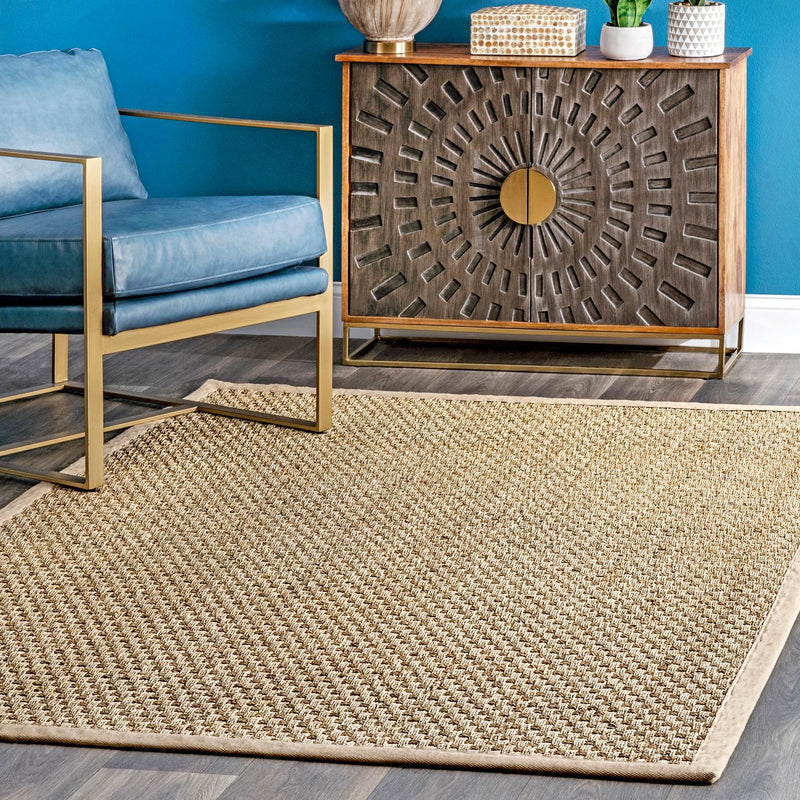 nuLOOM Hesse Checker Weave Seagrass Indoor/Outdoor Area Rug