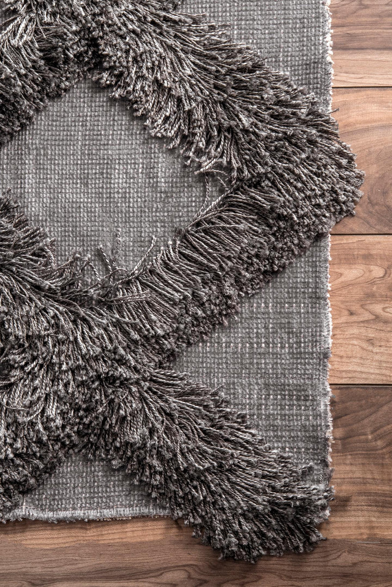 nuLOOM Francene Diamond Trellis Shaggy Area Rug