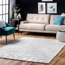 nuLOOM Hand Tufted Plush Zebra Area Rug
