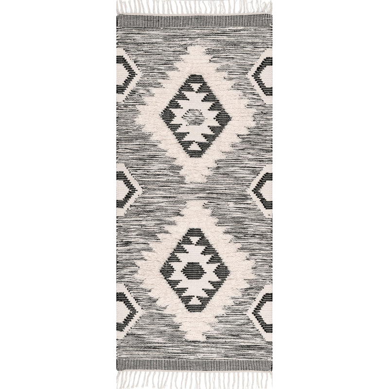 nuLOOM Savannah Moroccan Fringe Textured Wool Area Rug