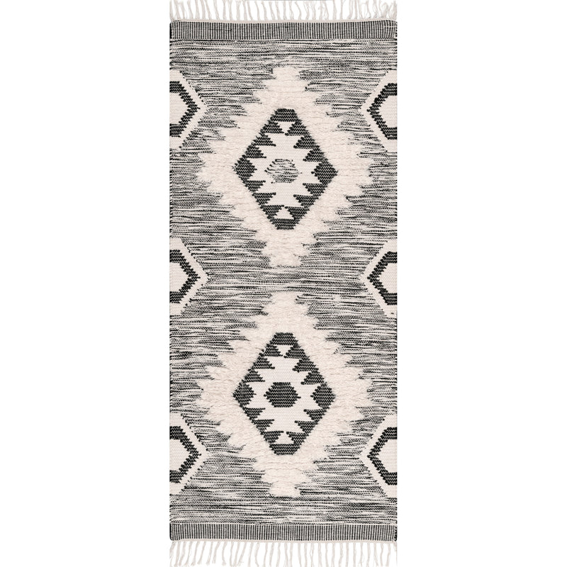 nuLOOM Savannah Moroccan Fringe Textured Wool Area Rug