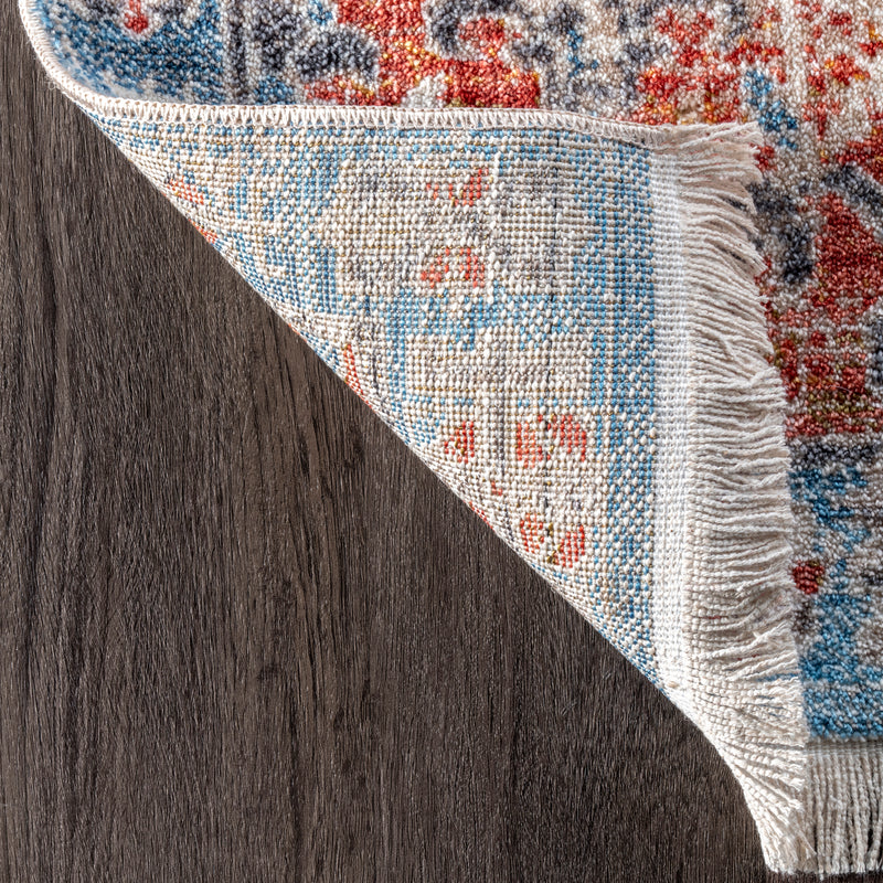 nuLOOM Farley Medallion Fringe Area Rug