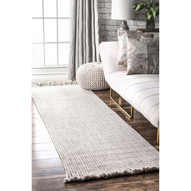 nuLOOM Braided Courtney Tassel Indoor/Outdoor Area Rug