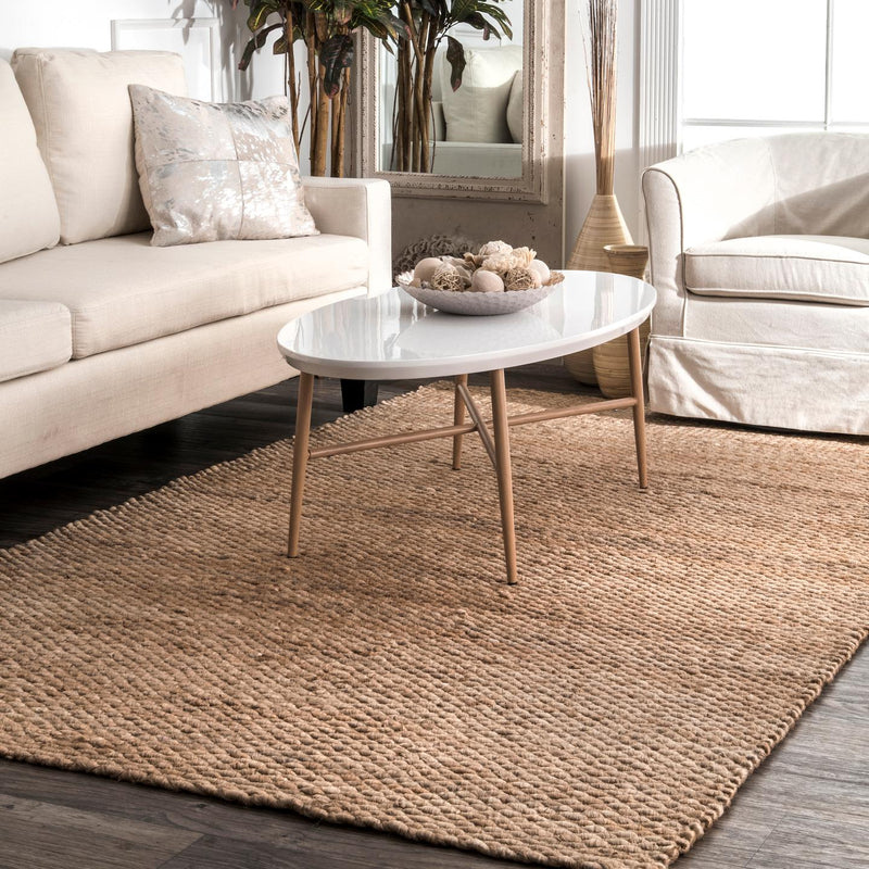 nuLOOM Hand Woven Hailey Jute Area Rug