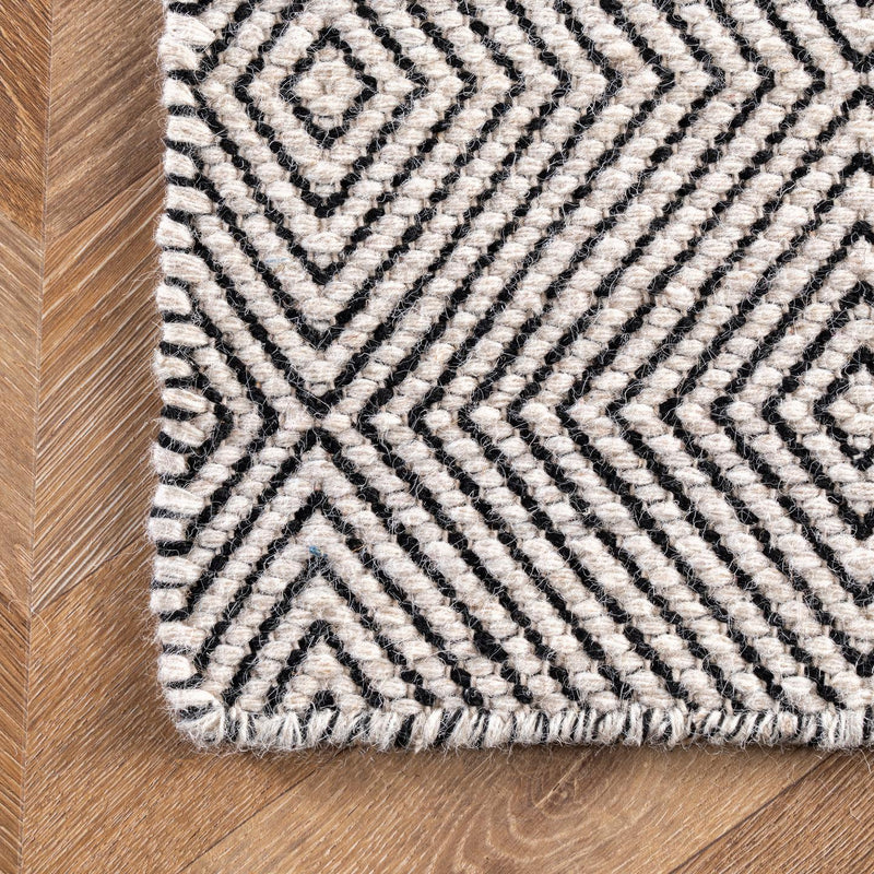 nuLOOM Ago Wool Hand Woven Area Rug