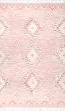 nuLOOM Savannah Moroccan Fringe Textured Wool Area Rug