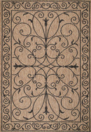 nuLOOM Machine Made Kathleen Outdoor Krem Area Rug