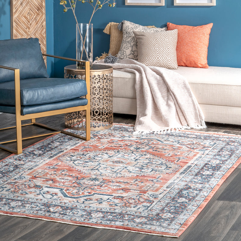 nuLOOM Vintage Zara Medallion Area Rug