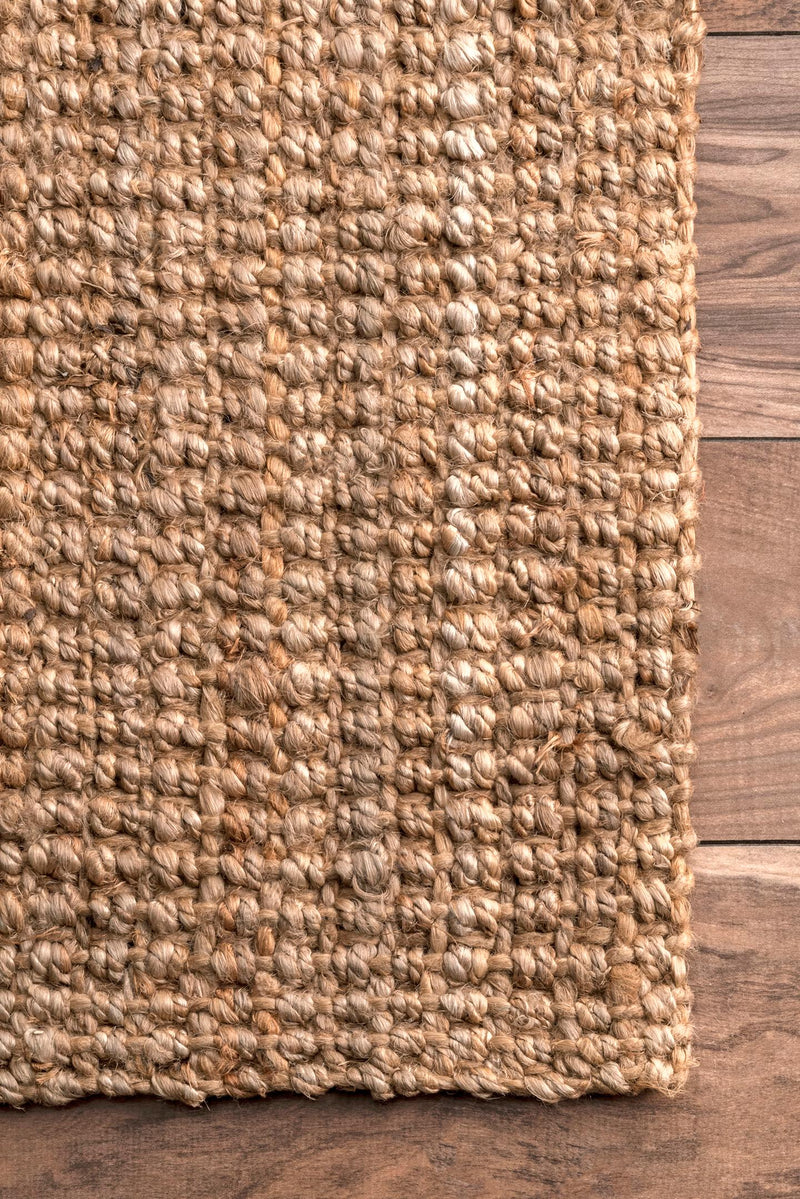 nuLOOM Ashli Solid Jute Area Rug