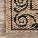 nuLOOM Machine Made Kathleen Outdoor Krem Area Rug