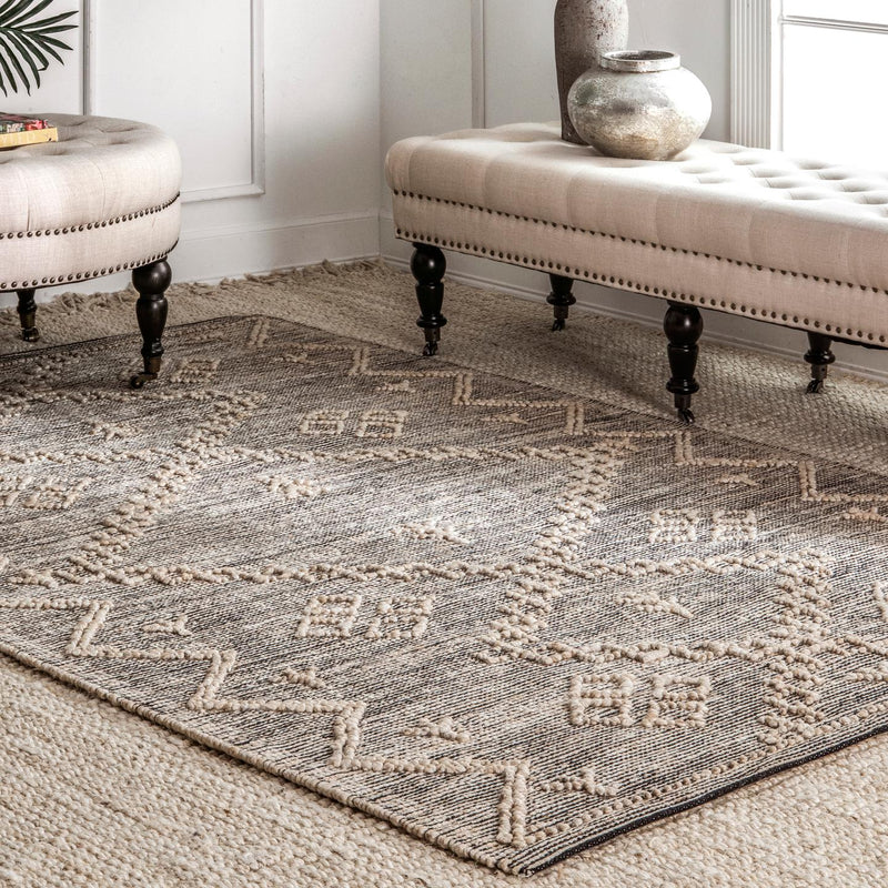 nuLOOM Handmade Moroccan Julianne Jute Area Rug