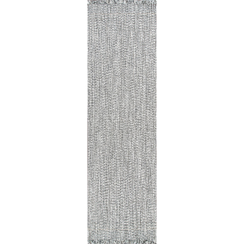 nuLOOM Braided Courtney Tassel Indoor/Outdoor Area Rug